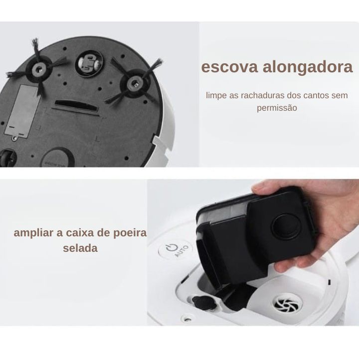 Robô Aspirador 5-em-1 – Limpeza Completa e Praticidade para Seu Lar