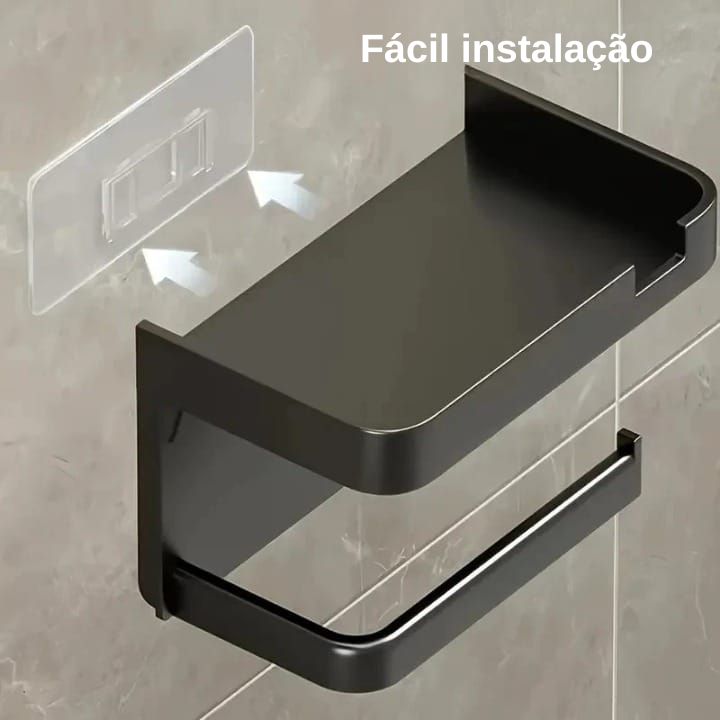 Suporte de Papel Higiênico de Fácil Instalação