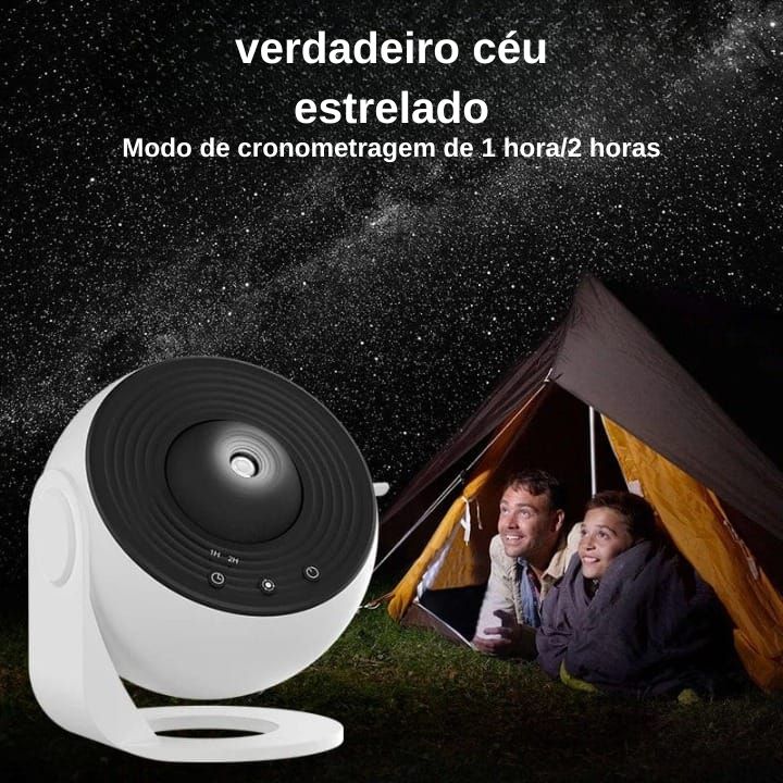 Projetor de Céu Estrelado 360° – Ambiente Mágico e Relaxante Para seu filho