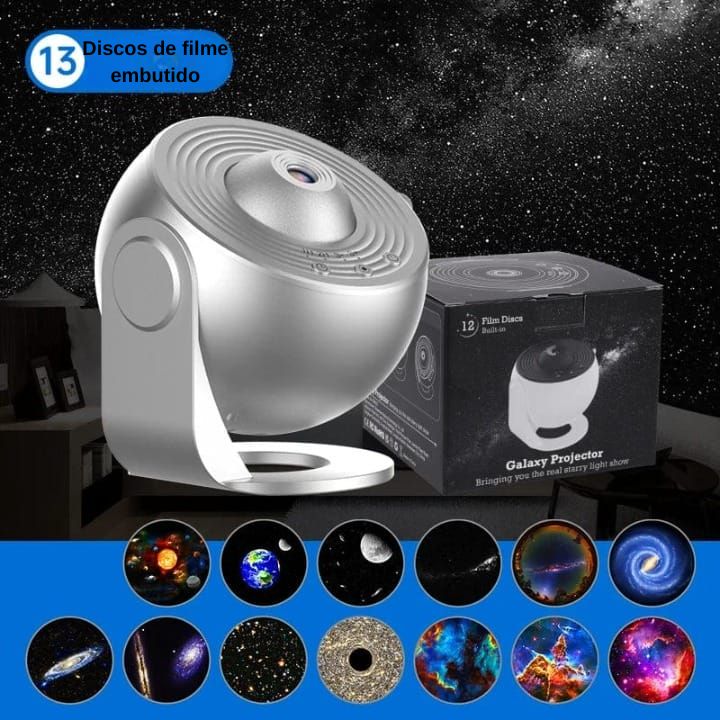 Projetor de Céu Estrelado 360° – Ambiente Mágico e Relaxante Para seu filho