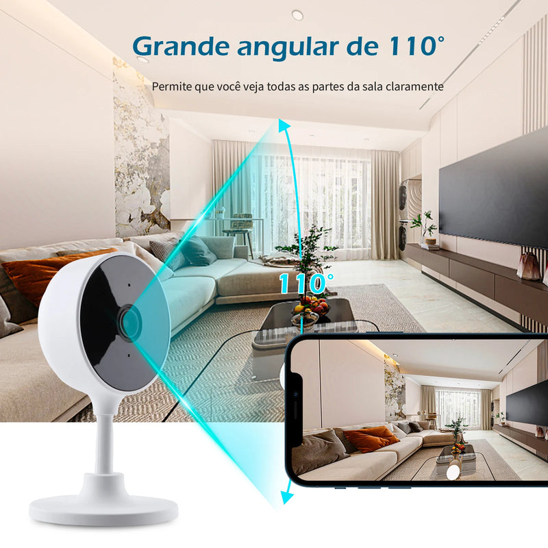 Monitore Cada Detalhe com a Câmera WiFi de Segurança Inteligente!