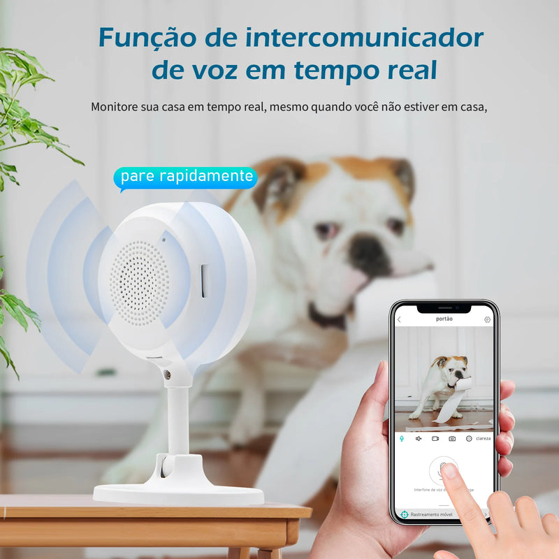 Monitore Cada Detalhe com a Câmera WiFi de Segurança Inteligente!